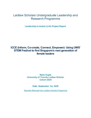 Laidlaw Scholars Project Report