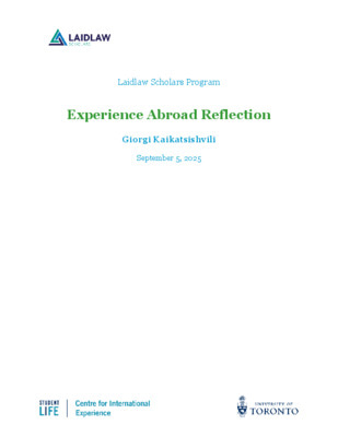 Experience Abroad Reflection
