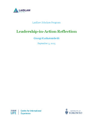 Leadership-in-Action Reflection