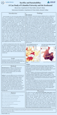 Sacrifice and Sustainability Poster