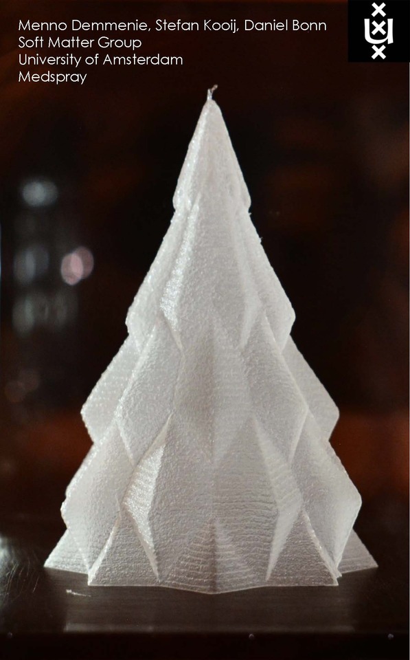 3D Printing of Ice into a Christmas Tree