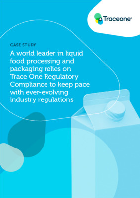 Case study: A world leader in liquid food processing and packaging relies on Trace One Regulatory Compliance