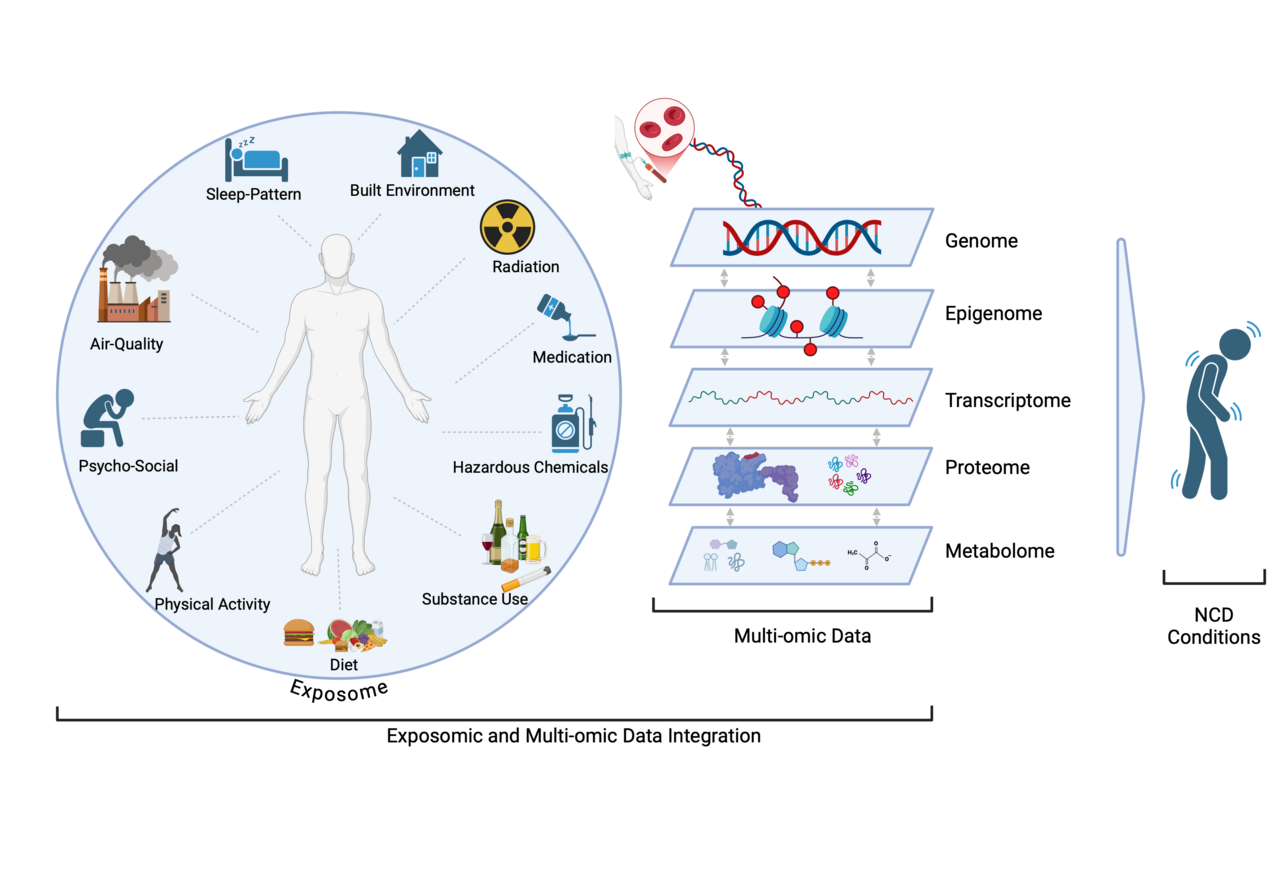Unraveling the Complexity of Gene-Environment Interactions in Noncommunicable Diseases through Multi-Omics Research