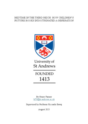 Bedtime in the Third Reich: How Children's Picture Books Indoctrinated a Generation.docx
