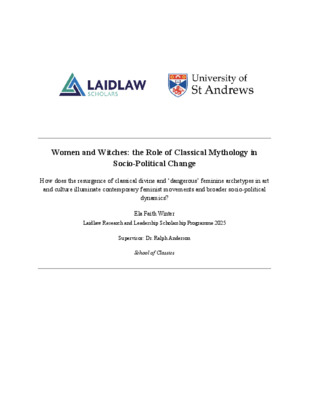 Women and Witches: the Role of Classical Mythology in Socio-Political Change