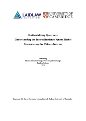 Occidentalizing Queerness - Wen Xing - 2025
