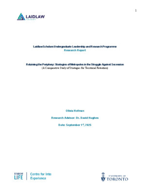 Olivia Hofman Laidlaw Research Report
