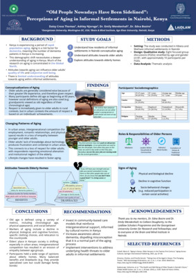 Research Poster: Perceptions of Aging in Informal Settlements in Nairobi, Kenya