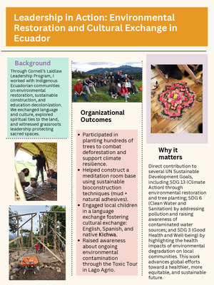 Leadership in Action Environmental Restoration and Cultural Exchange in Ecuador (1)