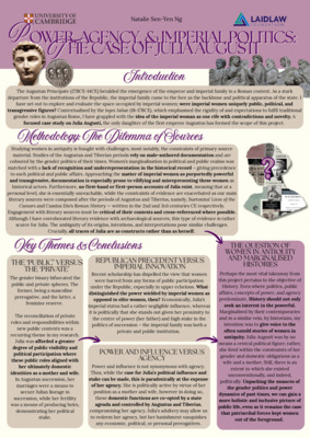 'Power, Agency, and Imperial Politics: The Case of Julia Augusti' Research Poster