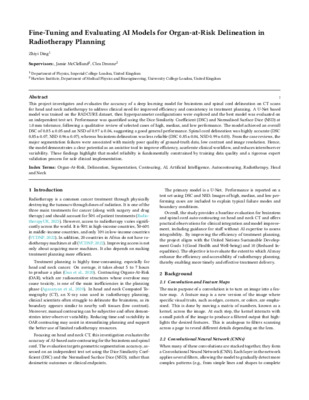Fine-Tuning and Evaluating AI Models for Organ-at-Risk Delineation in Radiotherapy Planning