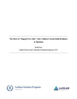 Final Research Paper: The Power of Happy Endings in Children's Literature
