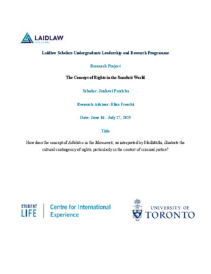 Laidlaw Summer Research Report 2025