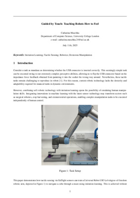 Guided by Touch: Teaching Robots How to Feel