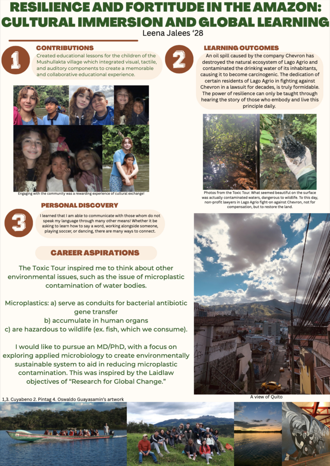 Resilience and fortitude in the amazon cultural immersion and global learning