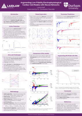 Poster: 'Augmenting Low-Fidelity Electrophysiological Cardiac Cell Models with Neural Networks'