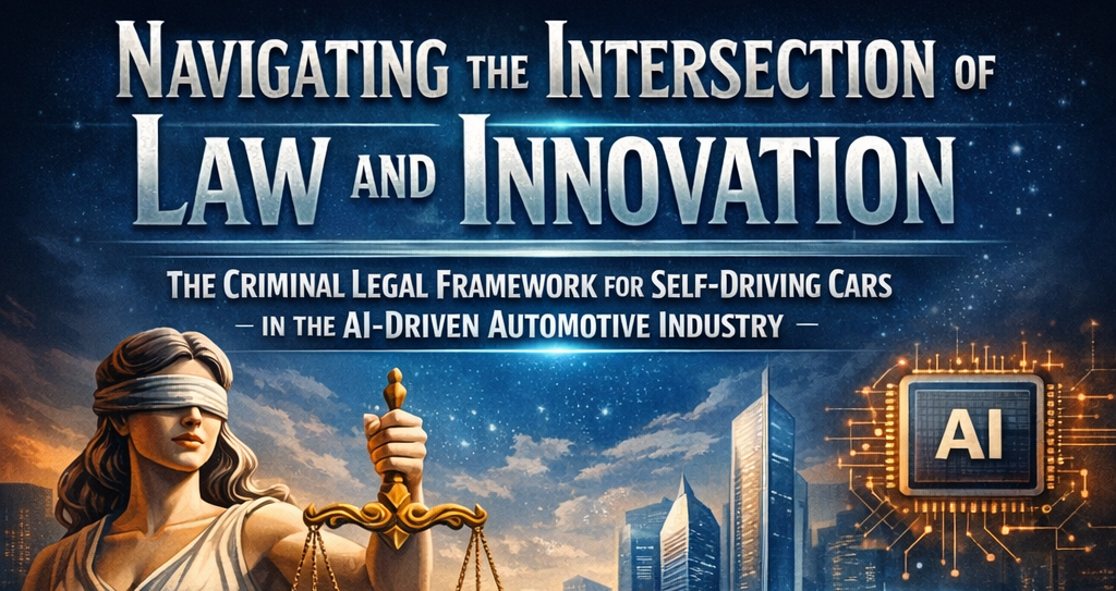 Navigating the Intersection of Law and Innovation: The Criminal Legal Framework for Self-Driving Cars in the AI-Driven Automotive Industry