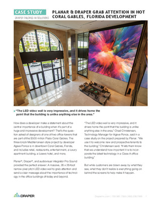 Planar & Draper Grab Attention in Hot Florida Development