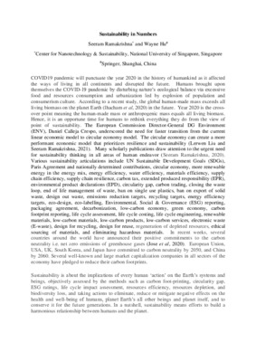 Sustainability in Numbers