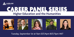 Career Panel Series: Higher Education and the Humanities 