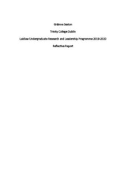 Laidlaw Reflective Report