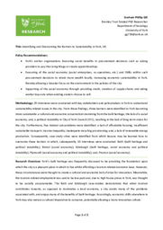 Identifying and Overcoming the Barriers to Sustainability in York, UK