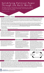 Solidifying Political Power Through the Build World - final poster