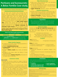 Partisans and Bureaucrats: A Bolsa Familia Case Study Poster
