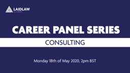 Career Panel Series: Consulting