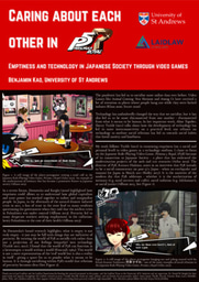 Laidlaw Research Poster - Caring About Each Other in Persona 5 Royal