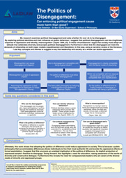 The Politics of Disengagement - research  poster