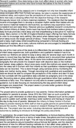 Original Research Proposal