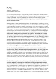 Summer 1 Reflexive Report 