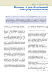 Biomimicry - a nature-based approach to designing sustainable futures