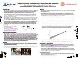 Summer One Poster: Genetic Evaluation to Improve Dairy Cattle Health and Production