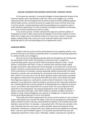 LAIDLAW LEADERSHIP AND RESEARCH REFLECTIONS