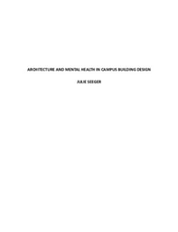 Architecture and Mental Health in Campus Design