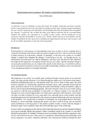 Laidlaw Leadership Development Essay