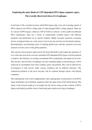 Preliminary Research Proposal