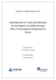 Summer 1 Laidlaw Report: Development of Tools and Methods to Investigate Crosstalk between Plant Transcriptional Responses to Stress