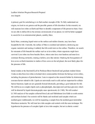 Laidlaw Project Proposal