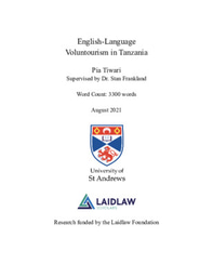 English-Language Voluntourism in Tanzania