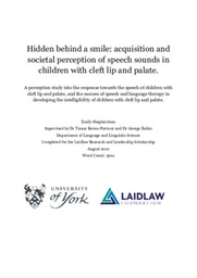 Cleft Lip & Palate Research Essay 