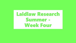 Research Summer - Week 4