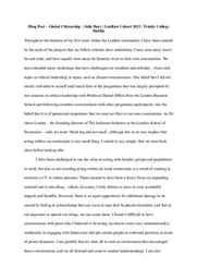 Julie Dory Blog Post Ethical Leadership & Global Citizenship LL2021