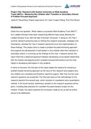 Research Report - Mentoring Shy Students: An Effective Approach to Develop Self-Esteem