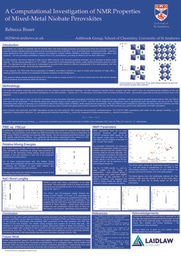 A Computational Investigation of NMR Properties of Mixed-Metal Niobate Perovskites