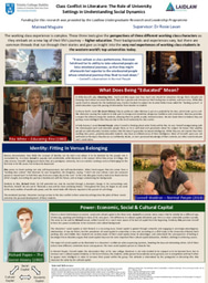 Summer 1 Research Poster - Class Conflict in Literature: The Role of University Settings in Understanding Social Dynamics