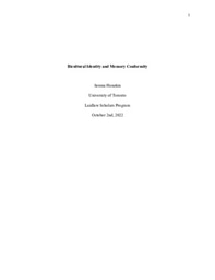 Bicultural Identity and Conformity to Co-witnesses