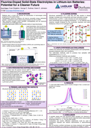 Research Poster - 'Fluorine-Doped Solid-State Electrolytes in Lithium-ion Batteries: Potential for a Cleaner Future'
